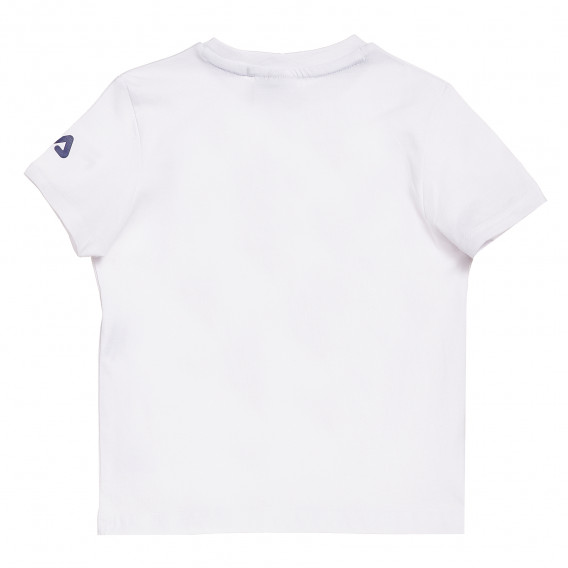 Памучна тениска с щампа Bugs Bunny и приятели, бяла Fila 360050 4
