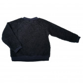 Пуловер с дълъг ръкав тъмно син Benetton 36006 2