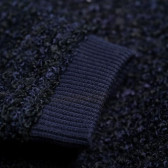 Пуловер с дълъг ръкав тъмно син Benetton 36007 3