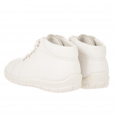 Обувки от естествена кожа с връзки за бебе, бели Superfit 361349 3