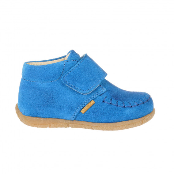 Обувки от естествен велур за бебе, сини PRIMIGI 361492 