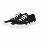 Гуменки с името на бранда и бели акценти, черни Vans 361565 2