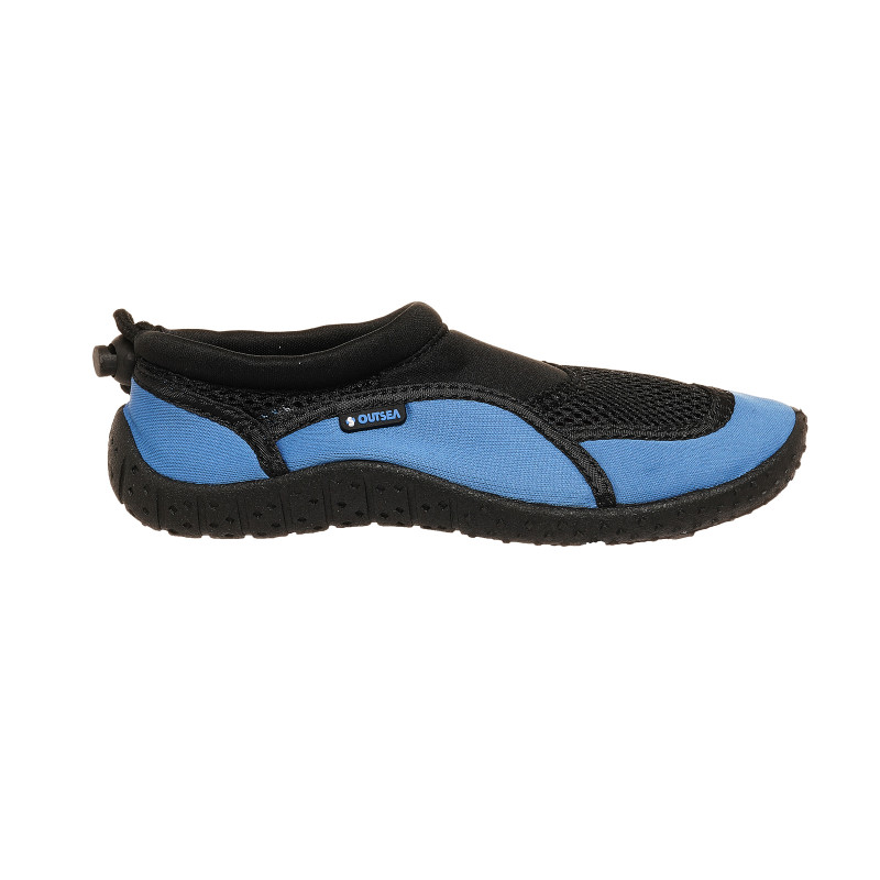 Аква обувки с черни акцент, сини  361682