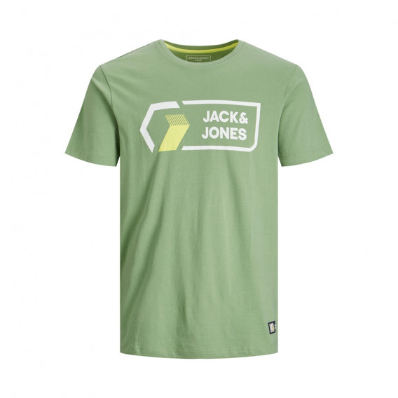 Тениска с лого на бранда, зелена Jack & Jones junior 362238 