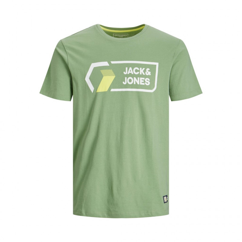 Тениска с лого на бранда, зелена  362238