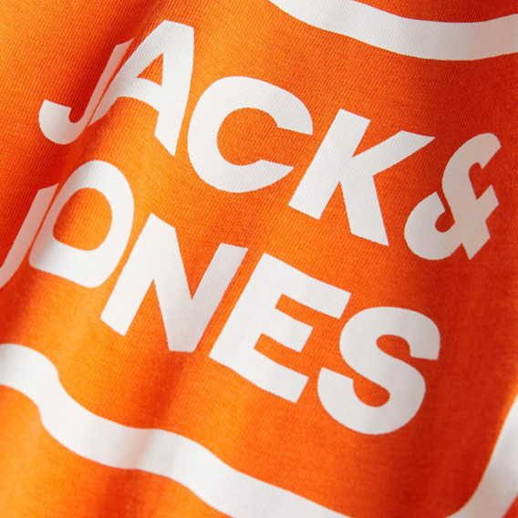 Тениска с логото на бранда, оранжева Jack & Jones junior 362257 2