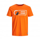 Тениска с логото на бранда, оранжева Jack & Jones junior 362258 
