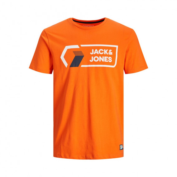 Тениска с логото на бранда, оранжева Jack & Jones junior 362258 