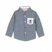 Памучна риза за момче с бяло джобче Boboli 3623 