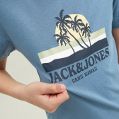 Тениска с графичен принт, синя Jack & Jones junior 362375 7
