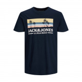 Тениска с графичен принт, тъмно синя Jack & Jones junior 362399 