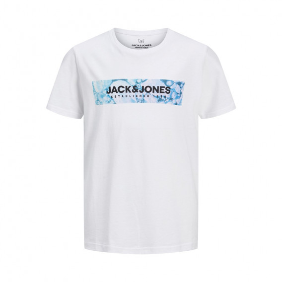 Тениска с принт на бранда Jack & Jones junior 362531 