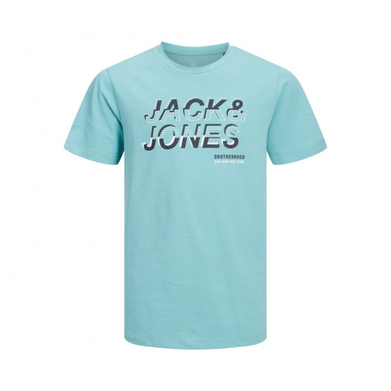 Тениска с логото на бранда, светло синя Jack & Jones junior 362581 