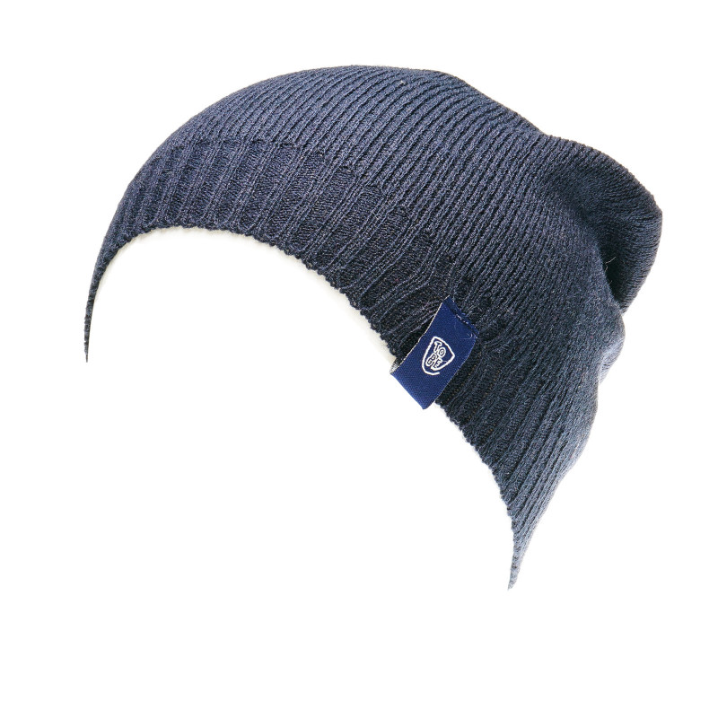 Плетена шапка за момче синя  36271