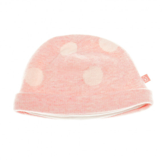 Плетена шапка за момиче розова Chicco 36292 