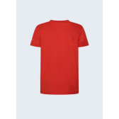 Тениска със страничен надпис, червена Pepe Jeans 363359 2