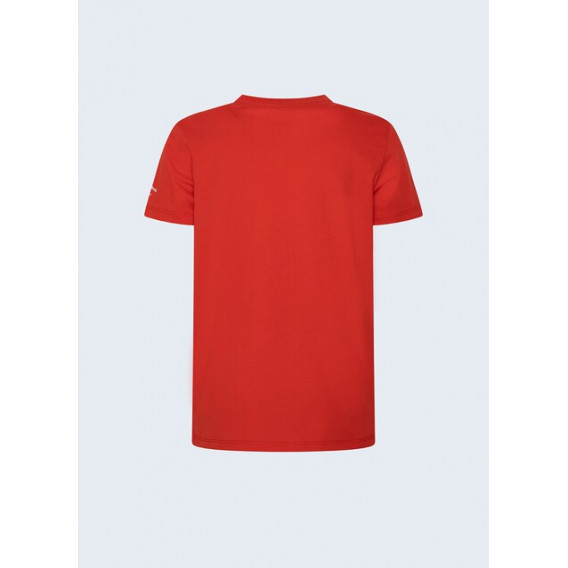 Тениска със страничен надпис, червена Pepe Jeans 363359 2