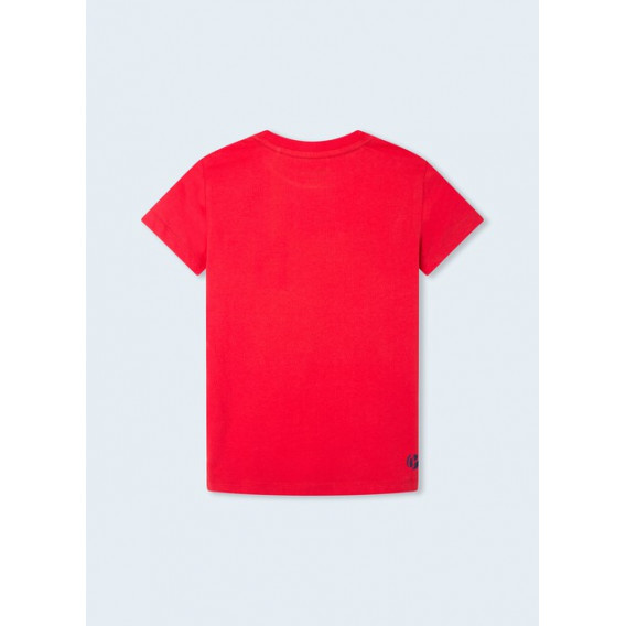 Тениска с геометрична щампа, червена Pepe Jeans 363363 2