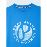 Тениска 1973 London, небесносиня Pepe Jeans 363370 3