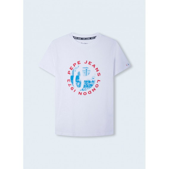 Тениска 1973 London, бяла Pepe Jeans 363372 
