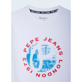 Тениска 1973 London, бяла Pepe Jeans 363374 3