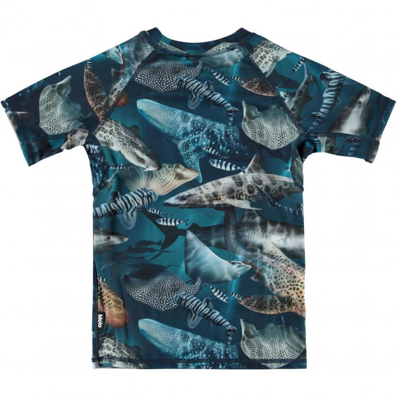 Тениска за плаж с UPF 50+ защита и прин на акули Molo 363398 2