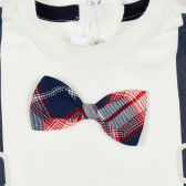 Памучна блуза с интересен дизайн за бебе , бяла Chicco 364287 6