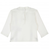 Памучна блуза с интересен дизайн за бебе , бяла Chicco 364289 8
