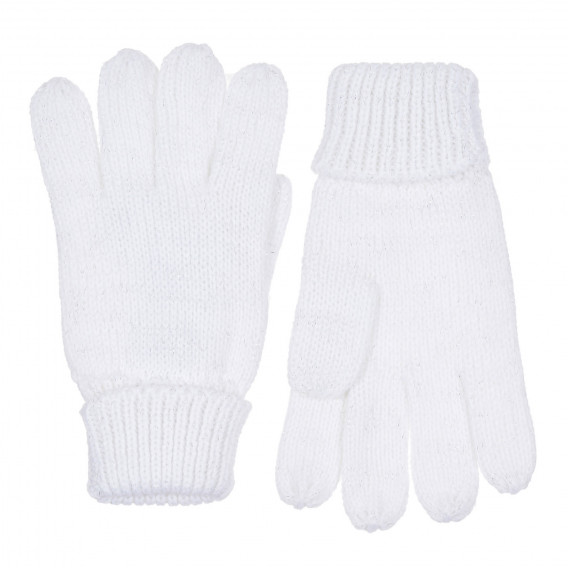 Ръкавици с блестящи нишки, бели Chicco 364294 3