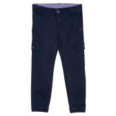 Памучен панталон с три джоба, син Chicco 364357 