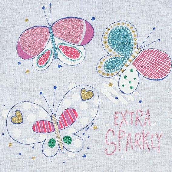 Тениска с апликация extra sparkly Chicco 364647 2