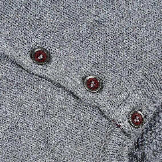 Пуловер-жилетка с декоративна плетка и кант Chicco 364825 3