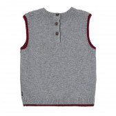 Пуловер-жилетка с декоративна плетка и кант Chicco 364826 4