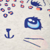 Памучна пижама с щампа на коте за момиче Chicco 36509 4