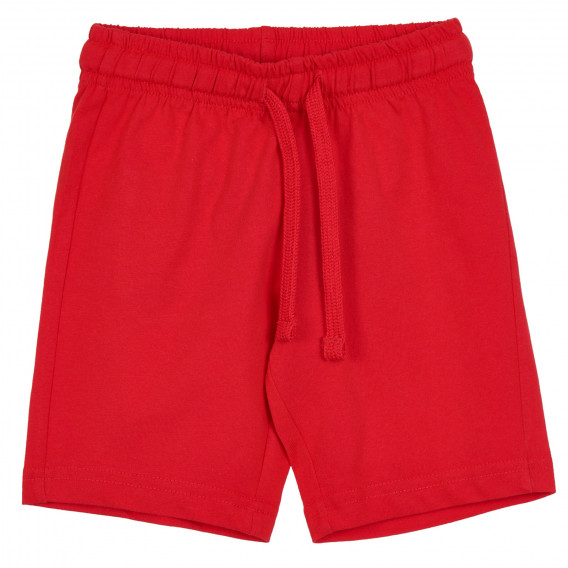 Памучни къси панталони за бебе, червени Chicco 365189 
