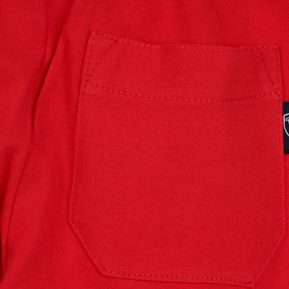 Памучни къси панталони за бебе, червени Chicco 365191 3