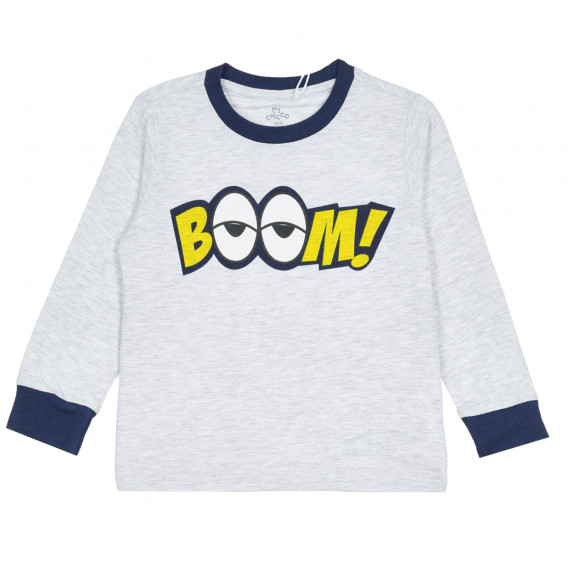 Памучна пижама BOOM, сива Chicco 365266 2