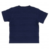 Памучна тениска с апликация за бебе, тъмносиня Chicco 365325 4
