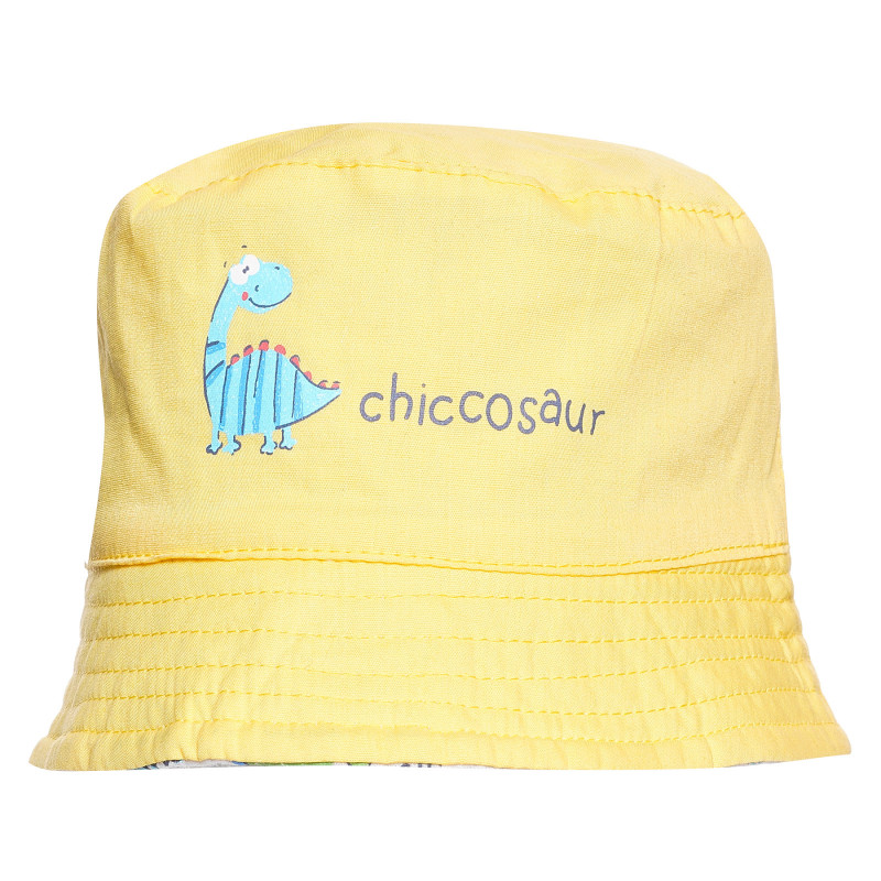 Памучна двулицева шапка Chiccosaur за бебе, многоцветна  365502