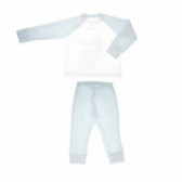 Памучна пижама Chicco за момче в светло сив цвят с принт Chicco 36562 2