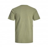 Памучна тениска с щампа логото на бранда, зелена JACK&JONES JUNIOR 366358 2