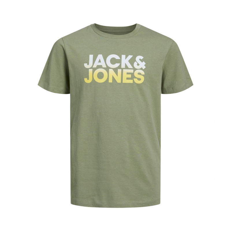 Памучна тениска с щампа логото на бранда, зелена  366359