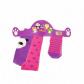 Комплект клин и чорапи за бебе в розово и лилаво Chicco 36666 8