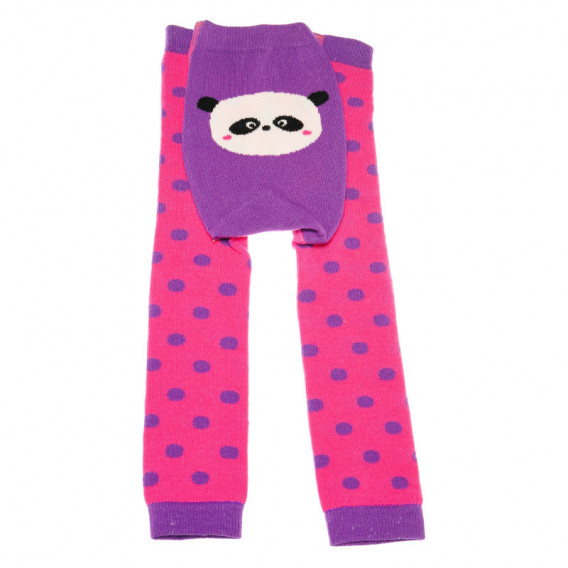 Комплект клин и чорапи за бебе в розово и лилаво Chicco 36670 3