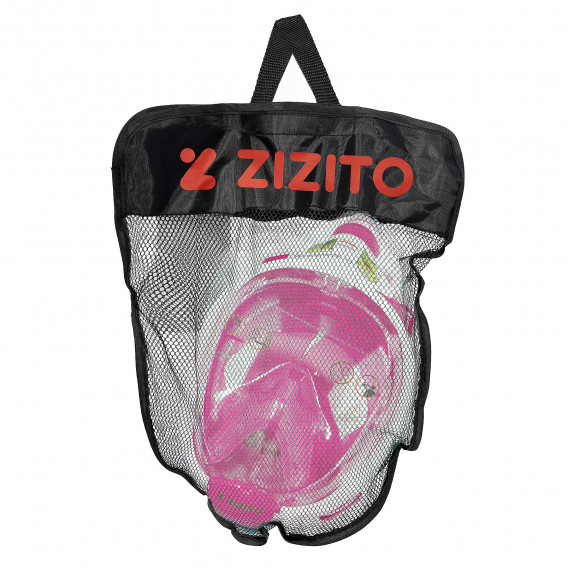 Детска маска за шнорхелинг, размер XS, розова ZIZITO 366714 12