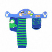 Комплект клин и чорапи за бебе в синьо и зелено Chicco 36673 6