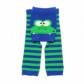 Комплект клин и чорапи за бебе в синьо и зелено Chicco 36675 2