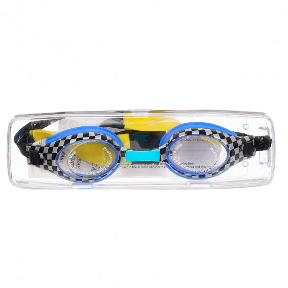 Детски очила за плуване, сини с декорация SKY 366795 4