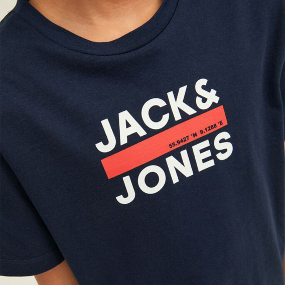 Тениска с надпис Jac&Jones, синя JACK&JONES JUNIOR 367456 6