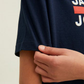 Тениска с надпис Jac&Jones, синя JACK&JONES JUNIOR 367457 7